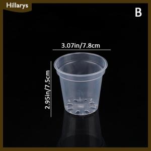 [Hillarys] Round Planter Pot Orchid Nursery Container Planter Container Transparent Orchid Container Round Starting Pots