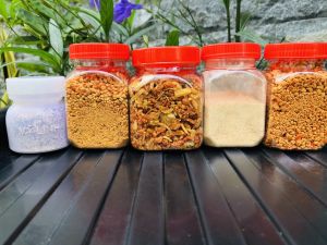 COMBO 5 HỦ MUỐI TÂY NINH ( MUỐI TIÊU MUỐI TÔM MUỐI NHUYỄN MUỐI HẠT TO MUỐI HẠT NHỎ)