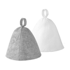 2Pieces Sauna Hat Set Comfortable Sauna Caps Travel Sauna Hat High Absorbency Felt Texture Perfect for Spa and Sauna Use