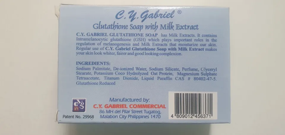 C.Y. Gabriel Glutathione Soap with Milk Extract 135g | Lazada PH