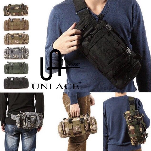 Outdoor sports waistbag multi-function small 3P tactical bag UNI ACE  Lazada PH