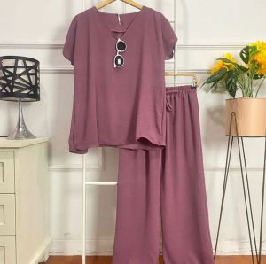ONE SET DEWASA CRINKLE AIRFLOW TAILORED COLLAR BUSUI FRIENDLY ONE SET QAMELIA