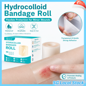 [SG Local Stock]Hydrocolloid Bandage Roll For Wound Care With Self-Adhesive Bed Sore Bandages Absorbent For Burn