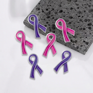 Chest Jewelry Badge World Promotion Logo Caring Brooch Ribbon Hiv Public Welfare Fashion Personality