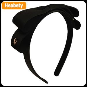 【2-3 days delivery】 French Vintage Bowknot Hair Band Solid Color Bow Hairband For Girls Minimalist Fashion Head Hoop Hair Accessories