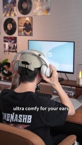 ORICO Over Ear Wireless Headphones ANC Noise Cancelling 84H Long Battery 40mm Driver Spatial Audio Bluetooth Headset Foldable for Travel Office Game