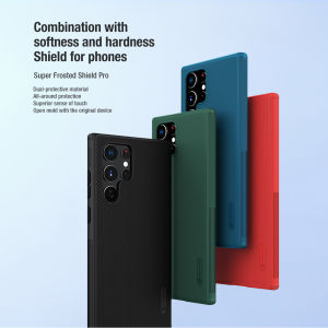 Samsung Galaxy S23 Ultra / S23+ / S23 / S22 - Super Frosted Shield Case Grip Casing Cover Full Coverage Slim Matte Sandstone Shock Resistant Proof Bumper Corner Anti Slip Scratch Fingerprint Impact Plus Dual Layer Drop Fall Camera Protection Salient