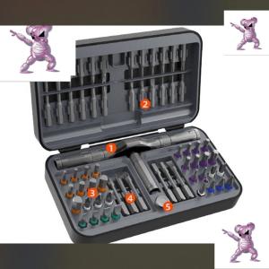 SG Ratchet screwdriver set with 66 different tip sizes multi-functional screwdriver for mobile phone repair tools