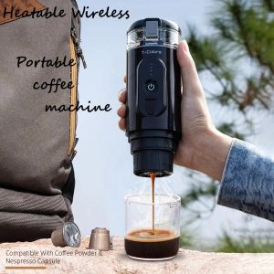 7500mAh Wireless Heating Electric Automatic coffee machine 20 Bar Capsule Espresso machine for outdoor travel home