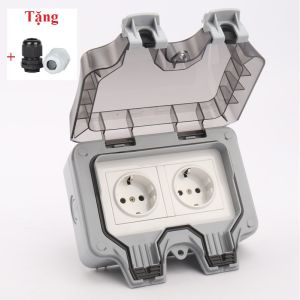 Ổ ĐIỆN NGOÀI TRỜI CHỐNG NƯỚC CÓ USB SẠC NHANH IP66