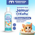 Dewarangga Shampo Anti Jamur & Kutu untuk Kucing dan Anjing. Shampo Kucing dan Shampo Anjing dengan Perlindungan Ganda untuk Cegah dan Atasi Jamur, Kutu, Meredakan Gatal, Iritasi Kulit.. 