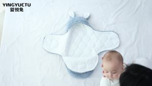 Túi ngủ cho bé sơ sinh phong bì kén quấn tã mềm 100 cotton 0-9 tháng ngủ chăn mùa đông ấm áp dày ngủ