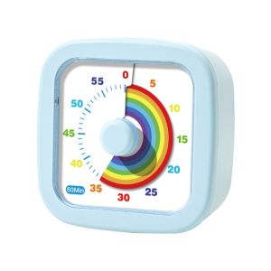 JOY Ultra Silent Visual Timer Round/Square 60 Minutes Countdown Alarm Clock Multifunctional Self-discipline Kitchen Timer Time Management Tool