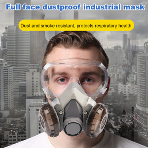 Gas Mask Full Face Mask Formaldehyde Chemical Gas Dustproof Industrial Dust Specialized for Paint Spraying