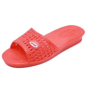 [Free Shipping] Womens indoor slippers flat non-slip rubber shoes soft sole comfortable retro classic mom-style slip-on sandals