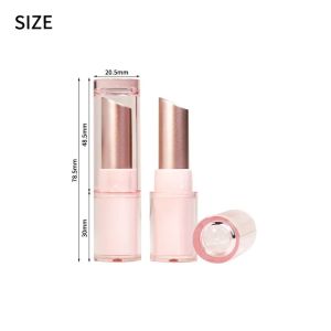 10-100pcs Empty Clear Pink Lipstick Tube Round Lip Balm Tubes 11.1mm  Sample Bottle Makeup Tools Can Be Filled Directly