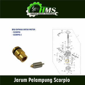 Jarum Pelampung Scorpio - Plampung Apung Ventilator Pentilator Karburator Yamaha Scorpio Z