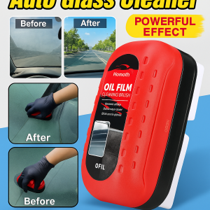 Powerful Glass Oil Film Cleaning Brush Auto Interior Cleaner Car Glass Stain Remover Cars Care Tool Glass Shiny Sponge