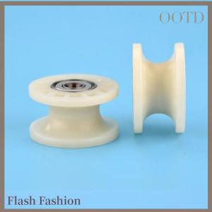 [Falsh F] 1Pcs Mechanical Pulley Grooved Wheel 608zz Dual Bearing Rolling Pulley Wheel Round Wheel Roller 8x42x24mm