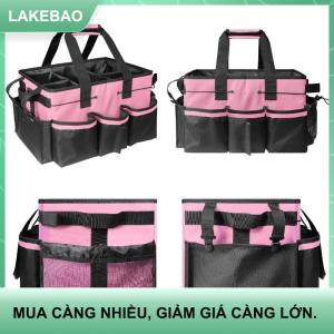 【LAKEBAO】 Túi đựng đồ dọn vệ sinh cỡ lớn có tay cầm tích hợp tấm đỡ chắc chắn thiết kế nhiều ngăn túi tote đựng dụng cụ vệ sinh