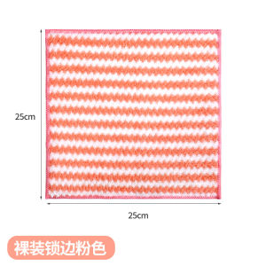 Kain lap Bergaris warna dengan bahan lembut Serat kain Menyerap Air dan Minyak pembersih noda