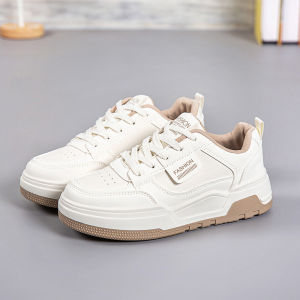 IELGY White Shoes Womens 2024 Board Shoes Casual Sneakers Versatile Heightened Anti-slip German Training Shoes