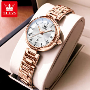 OLEVS new watch for woman waterproof classic stainless steel calendar roman watch