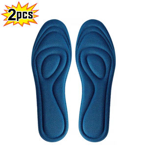 1/2Pairs Memory Foam Orthopedic Insoles Shoes Antibacterial Deodorization Sweat Absorption Insert Sport Shoes Running Pads for Men Women