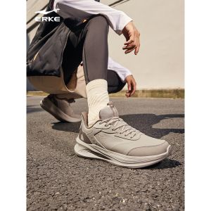 ERKE Mens Sports Shoes Leather Upper Water-Repellent Lingyue 2.0 Anti-Slip and Wear-Resistant Running Shoes