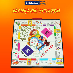 Bộ cờ Tỷ Phú Doreamon BÀN NHỰA LỚN Cao Cấp chất liệu an toàn Đồ chơi Board Game cờ tỷ phú phiên bản địa danh Việt Nam - LICLAC