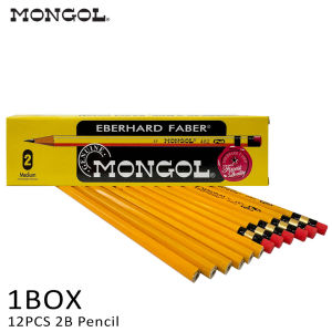 36pcs/3box Mongol Pencil No.2(Medium) Mongol Fine Pencil Point with Soft Eraser School Supplies HEIM