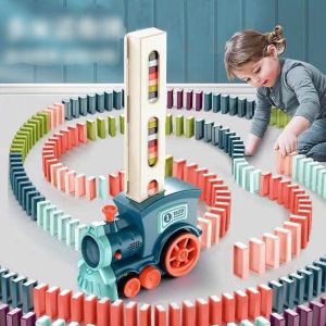 Đồ chơi tàu thả xếp Domino tự động có nhạc vui nhộn