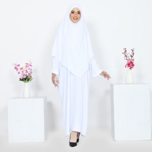 Gamis Syari Yoora Set French Khimar Cadar Terbaru Crinkle Syari JUmbo