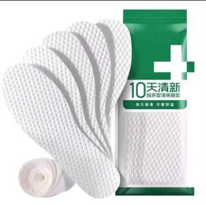 SERENITY Insoles White Diamond Pattern Cushioning Fit for Shoes Disposable wood pulp insole Ultra-Thin Cuttable sweat absorbing breathable