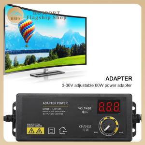 【HRFS】 3-36V 60W Power Supply Adapter with LED LCD Digital Display Screen Power Switching Adapter Adjustable Voltage Regulation for Game Player Accessories