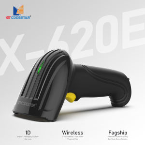 GTCODESTAR X-620E Inventory mode Memory 1D Barcode Scanner 2.4G Wireless Handheld Laser Bar Code Reader