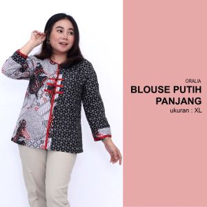 Atasan Batik Blouse Big Size Wanita Lengkap S-M-L-XL-XXL-3L-4L-5L