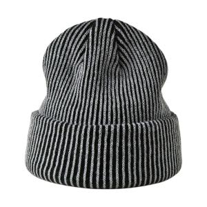 Stripe Brimless Hat for Street Wear Comfortable Stretchy Hat Hiphop Dance Hat Autumn Winter Hat for Outdoor Everyday Use