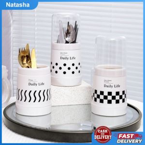 Draining Chopstick Bucket Utensils Storage Box Kitchen Organizer Spoon Fork Drain Rack Dustproof Chopstick Holder