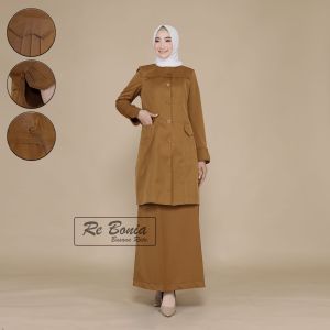 Seragam pemda terang wanita seragam pemda kheki wanita Rok A Tunik Pemda ASN Guru Kheki Sedang