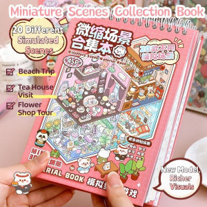Landscape Sticker Book for Girls DIY Crafts Sticker Fun Cartoon Scrapbook