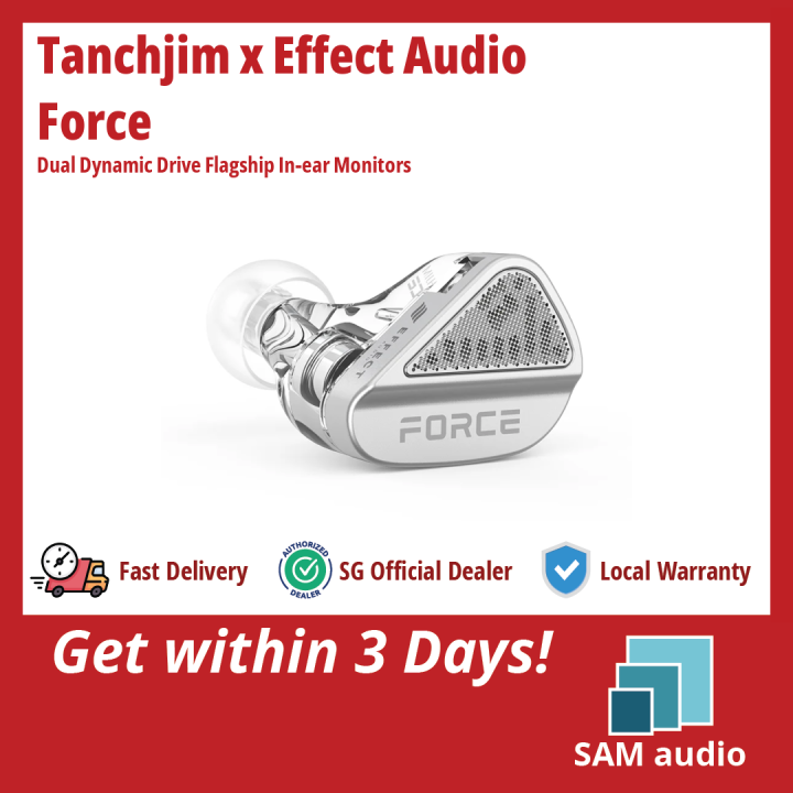 [🎶SG] TANCHJIM x EFFECT AUDIO FORCE Dual Dynamic Drive Flagship In-ear ...