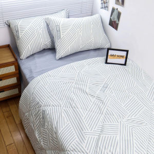 Bộ Chăn ga ĐŨI CHĂN HÈ Cotton Đũi Hàng Nhập Khẩu 4 Món Siêu Đẹp Mát Lạnh - KiMi Decor