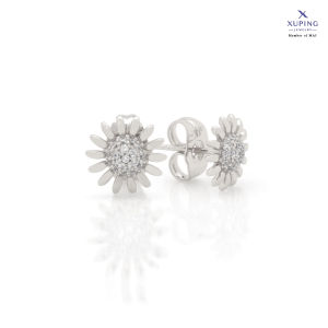 Xuping Anting Tusuk Stud Fashion Wanita Lapis Emas Perak Anti Luntur