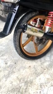 Knalpot Fizr Hitam Doff (Cat Tahan Panas)