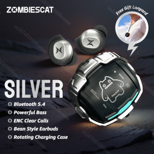 ZOMBIESCAT B12 In-Ear Wireless Bluetooth Headphones - Heavy Bass AI Smart Translation Noise Cancellation for Sports Gaming & Esports Earbuds