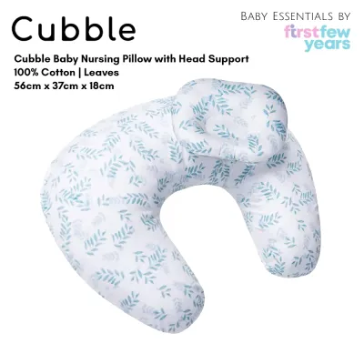 Cubble Baby Nursing Pillow with Head Support and Removable Cotton Cover (8 Designs)