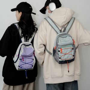 HOT เชือกหูรูด กระเป๋าเป้สะพายหลัง จุได้มาก กันน้ำกันน้ำได้ กระเป๋าไนลอนน้ำหนักเบา แบบพกพาได้ กระเป๋าสะพายไหล่สตรี กระเป๋าปีนเขา สำหรับผู้หญิง