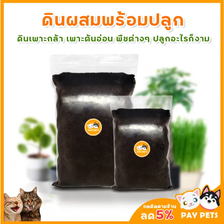 ดินออร์แกนิกพร้อมปลูก สำหรับเพาะต้นอ่อน