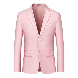 High End Suit For Men Solid Color 2026 Korean Slim Fit Business Office Wedding Classic and Timeless design Evening Formal Male Blazer
